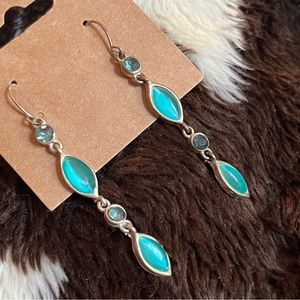 Fancy drop earrings costume jewelry